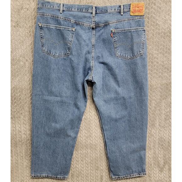 Levi's 550 Relaxed Fit Tapered Leg Men's Denim Blue Jeans Size 47x29 Actual - Picture 7 of 10
